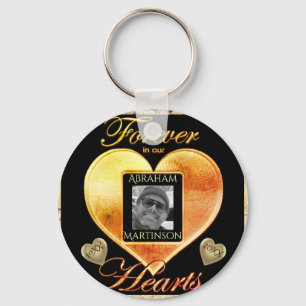 Photo Memorial in Loving Memory Keychain