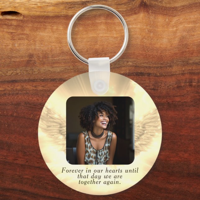 Photo Memorial in Loving Memory Keychain (Front)