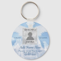 Photo Memorial in Loving Memory Keychain