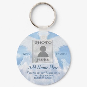 Photo Memorial in Loving Memory Keychain