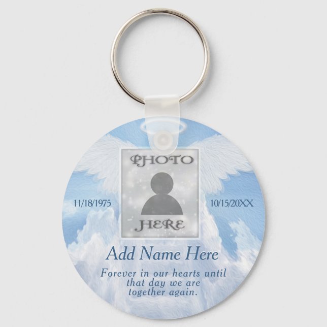 Photo Memorial in Loving Memory Keychain (Front)