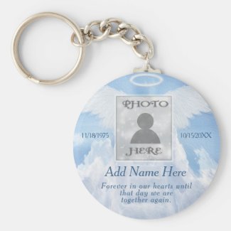 Photo Memorial in Loving Memory Keychain