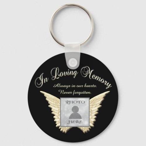 Photo Memorial in Loving Memory Keychain