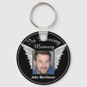 Photo Memorial in Loving Memory Keychain