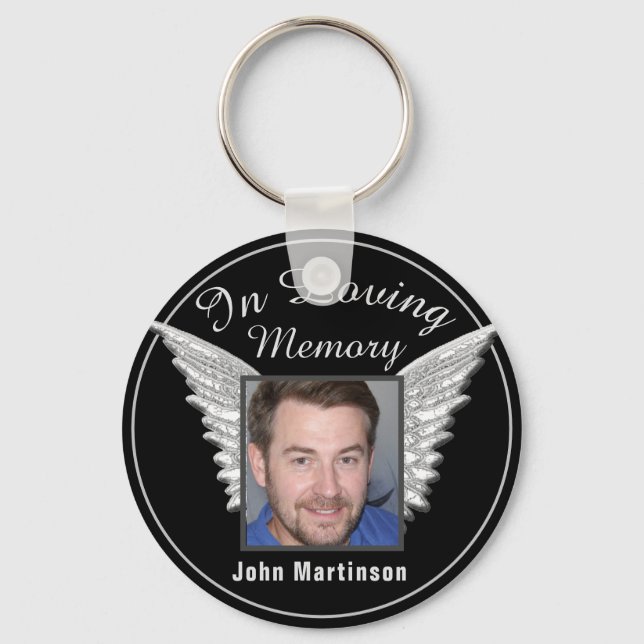 Photo Memorial in Loving Memory Keychain (Front)