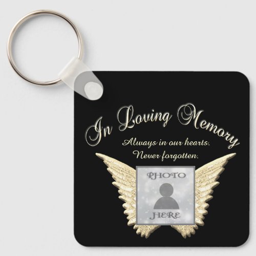 Photo Memorial in Loving Memory Keychain