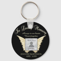 Photo Memorial in Loving Memory Keychain
