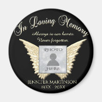 Photo Memorial in Loving Memory Magnet