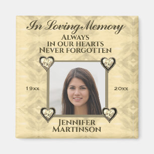 Photo Memorial in Loving Memory Magnet