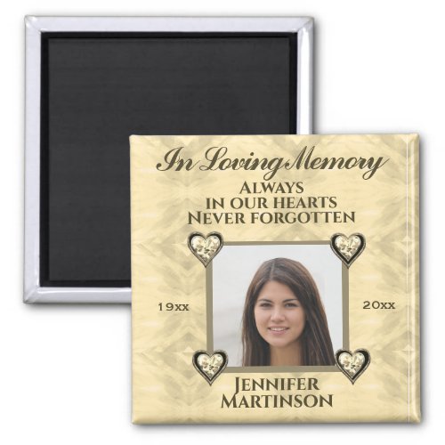 Photo Memorial in Loving Memory  Magnet