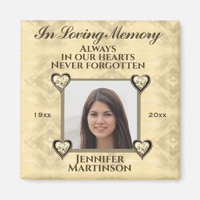 Photo Memorial in Loving Memory  Magnet (Front)