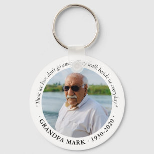 Photo Memorial In Loving Memory Of Funeral Death Keychain
