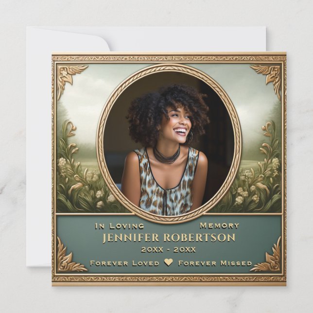 Photo Memorial Invitation (Front)