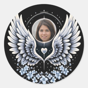 Photo Memorial Keepsake Classic Round Sticker