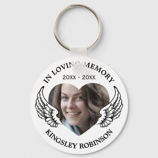 Photo Memorial Keepsake Keychain Zazzle