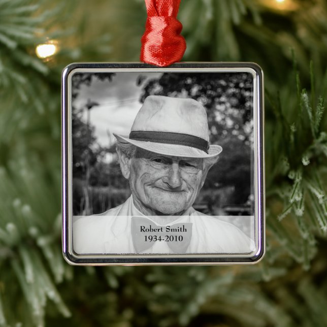 Photo Memorial Keepsake Ornament (Tree)
