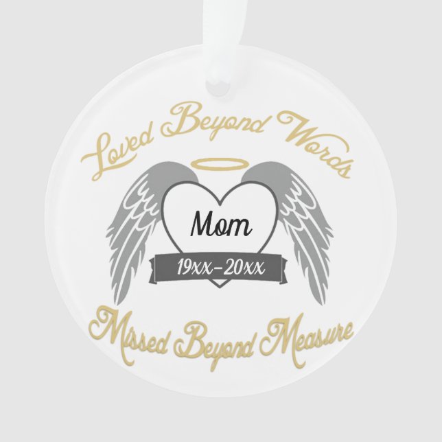 Photo Memorial Keepsake - Personalized Christmas Ornament (Front)