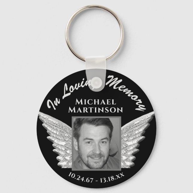 Photo Memorial Keychain (Front)