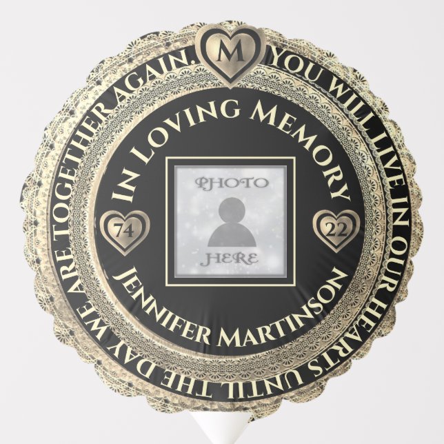 Photo Memorial Loving Memory  Balloon (Front)
