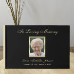 Photo Memorial Or Funeral Guest Book at Zazzle