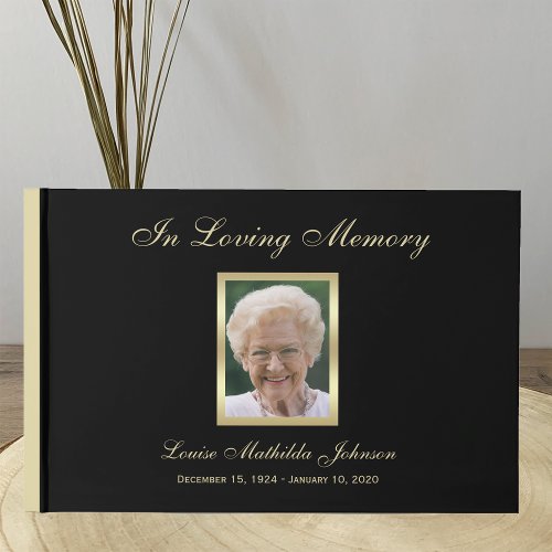 Photo Memorial or Funeral Guest Book