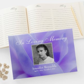 Photo Memorial or Funeral Guestbook