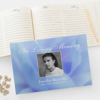 Photo Memorial or Funeral Guestbook