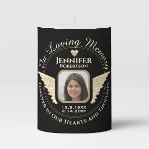 Photo Memorial Pillar Candle