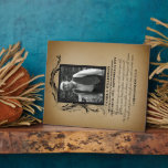 Photo Memorial Plaque<br><div class="desc">A beautiful and timeless way to remember your loved one with a personalized memorial photo plaque. Upload your own picture and edit all the text on the front for a unique keepsake you and your family will treasure. The poem on this plaque reads: We think about you always, we talk...</div>