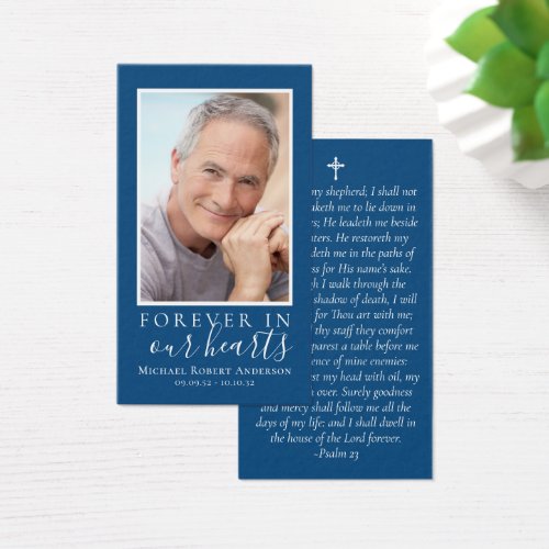 Photo Memorial Prayer Card