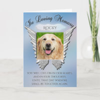 Photo Memorial Rainbow Bridge Poem Card