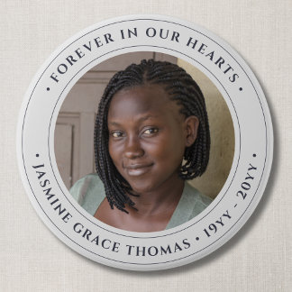 Photo Memorial Remembrance Tribute Button
