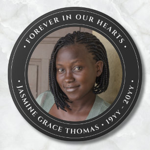 Photo Memorial Remembrance Tribute Button