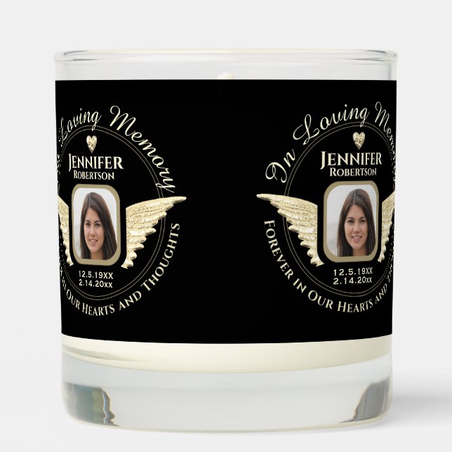 Photo Memorial Scented Candle (Front)
