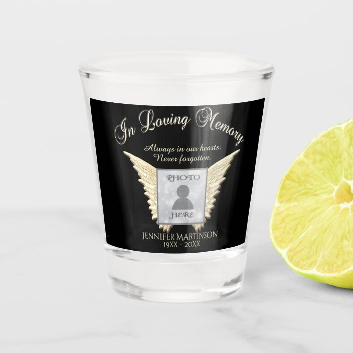 Photo Memorial Shot Glass
