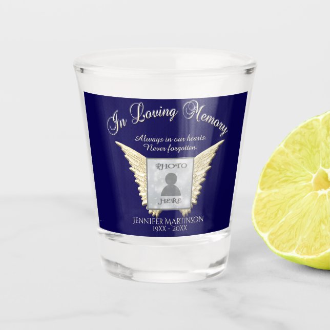 Photo Memorial Shot Glass (Front)