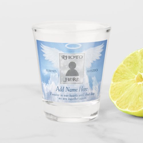 Photo Memorial Shot Glass