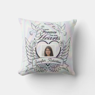 Photo Memorial Throw Pillow