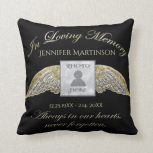 Photo Memorial Throw Pillow
