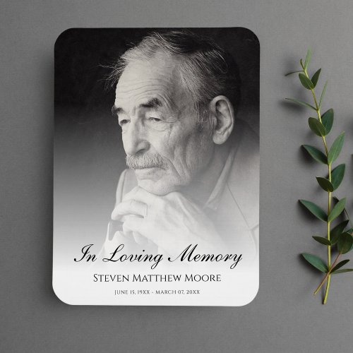 Photo Memorial Tribute Death Funeral  Magnet