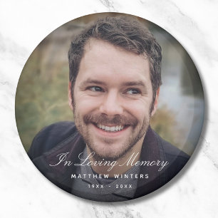 Photo Memorial Tribute Funeral Magnet