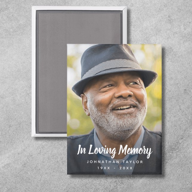 Photo Memorial Tribute Remembrance Magnet (Photo Memorial Magnet)