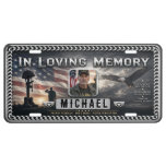 Photo Memorial Veteran License Plate