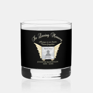 Photo Memorial Whiskey Glass