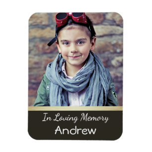 Photo Memoriam Magnet for Boy or Man