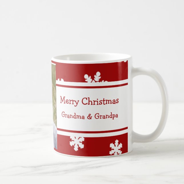 Photo Merry Christmas Grandparents Mug (Right)
