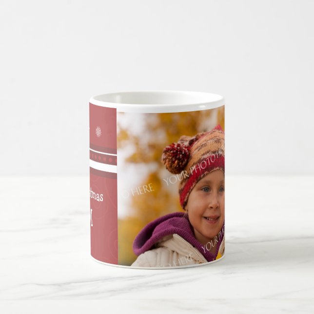 Photo Merry Christmas Mom Mug (Center)