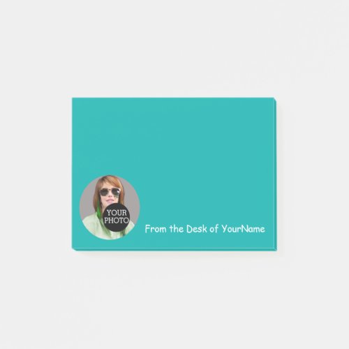 Photo Message Customize This Easily Turquoise Post_it Notes