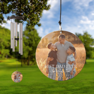Photo & Message For Dad Custom Wind Chime