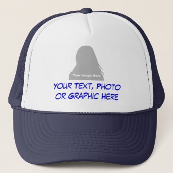 Photo & Message Hat by LENIStoreMaster at Zazzle